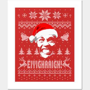 Arnold Funny Ugly Christmas Parody Posters and Art